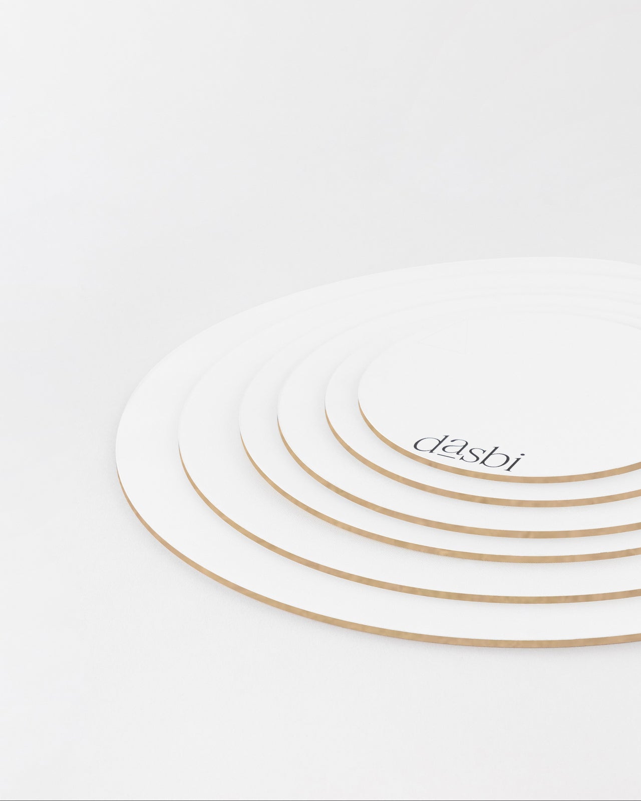 Base redonda blanca 3mm – Borde Natural