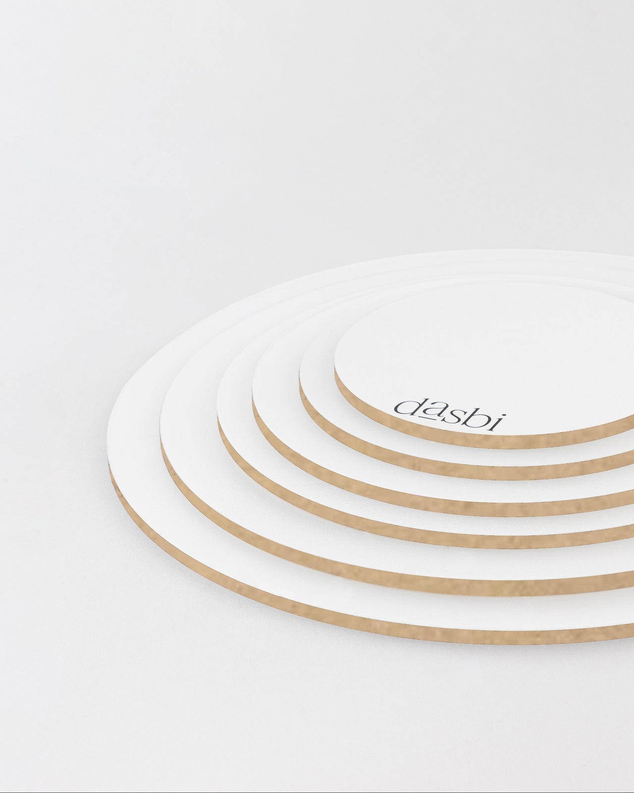 Base redonda blanca 6mm – Borde Natural