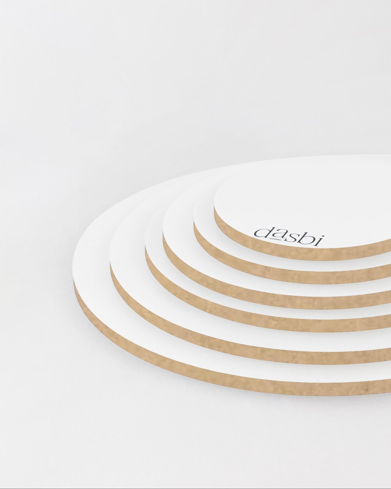 Base redonda blanca 9mm – Borde Natural