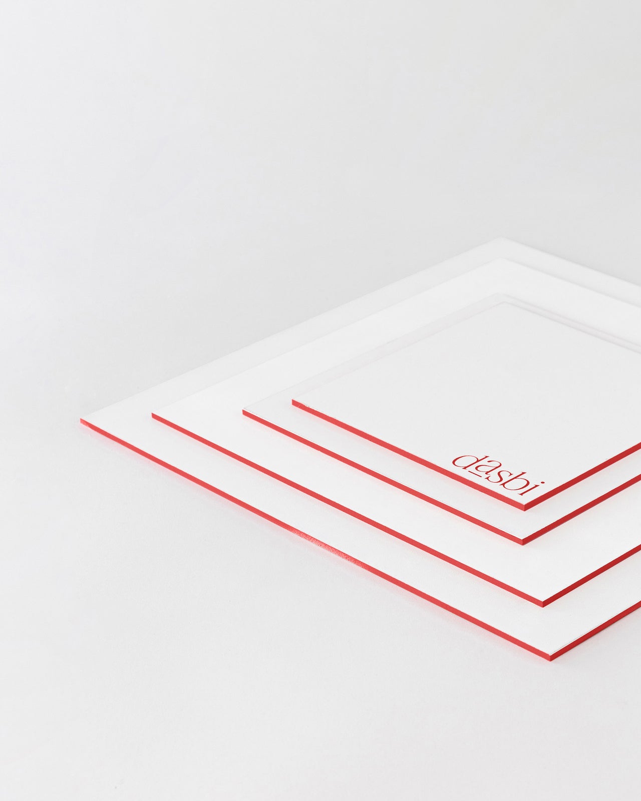 Semelle à gâteau Dasbi, en bois personnalisé de 3mm, bord rose