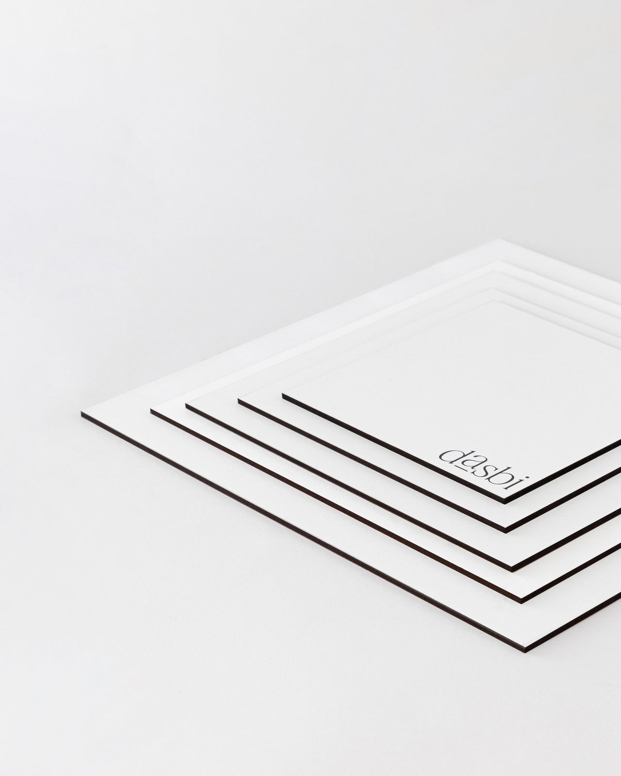 Semelle à gâteau Dasbi, en bois personnalisé de 3mm, bord noire