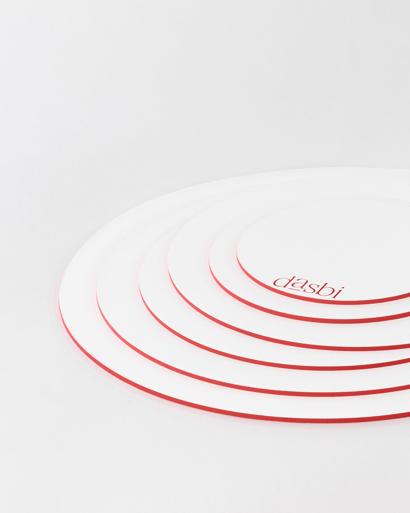 Bases à gâteau personnalisées Dasbi en bois de 3mm, bord rosé