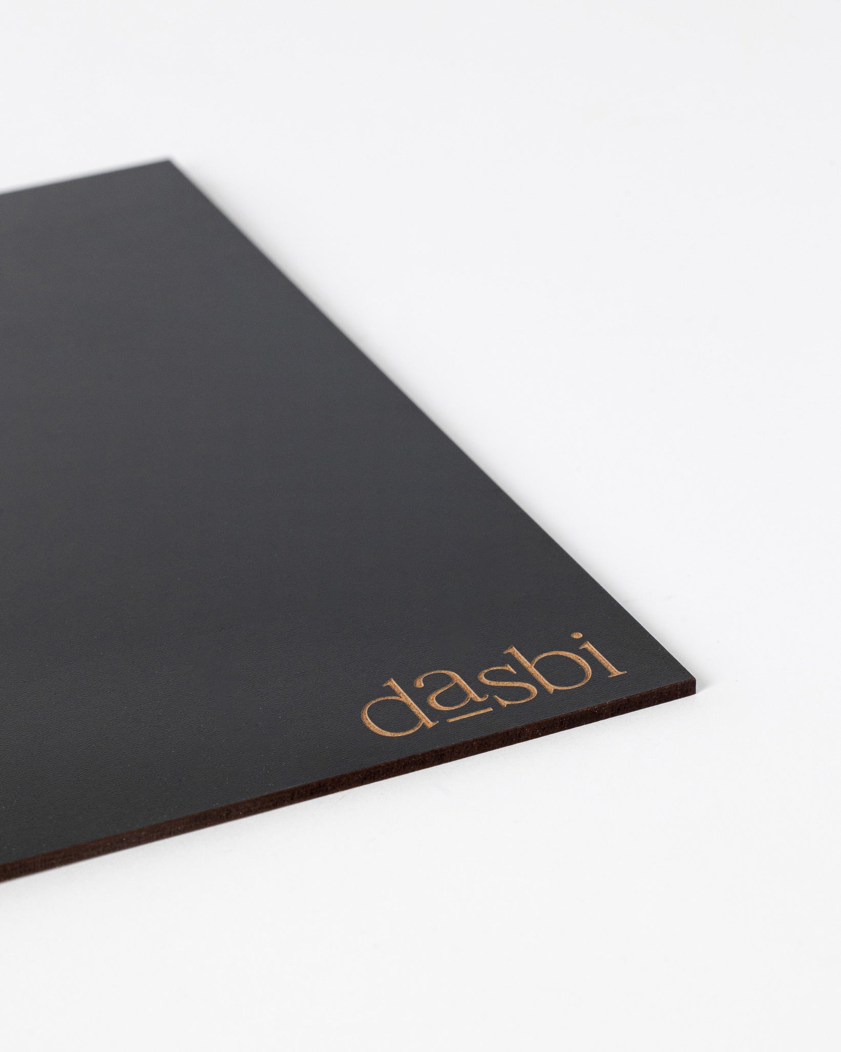 Customised masonite Dasbi cake board, black finish