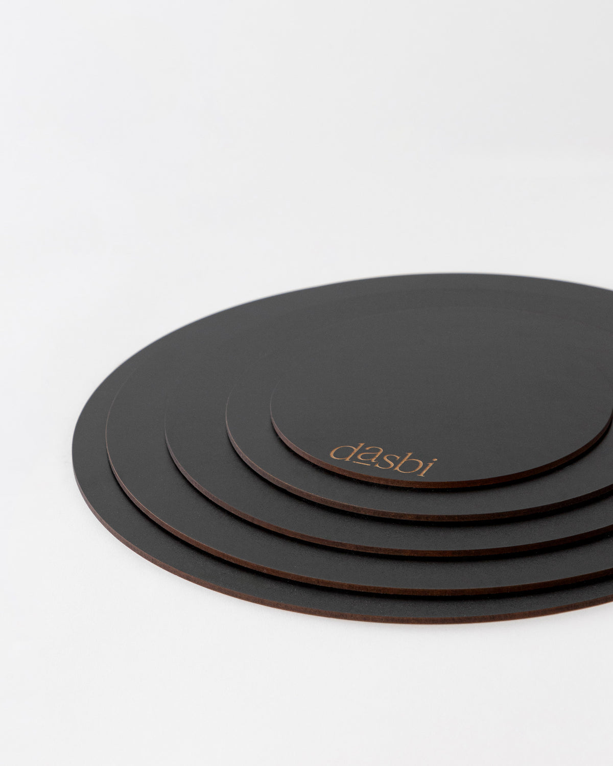 Runde Tortenplatte 3 mm – Schwarz